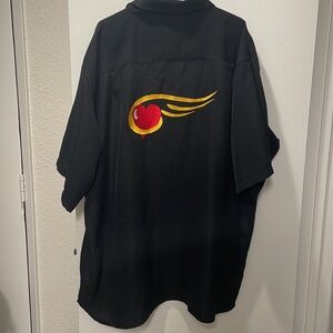 Vintage 80s “Heart” Button Up Short Sleeve Shirt